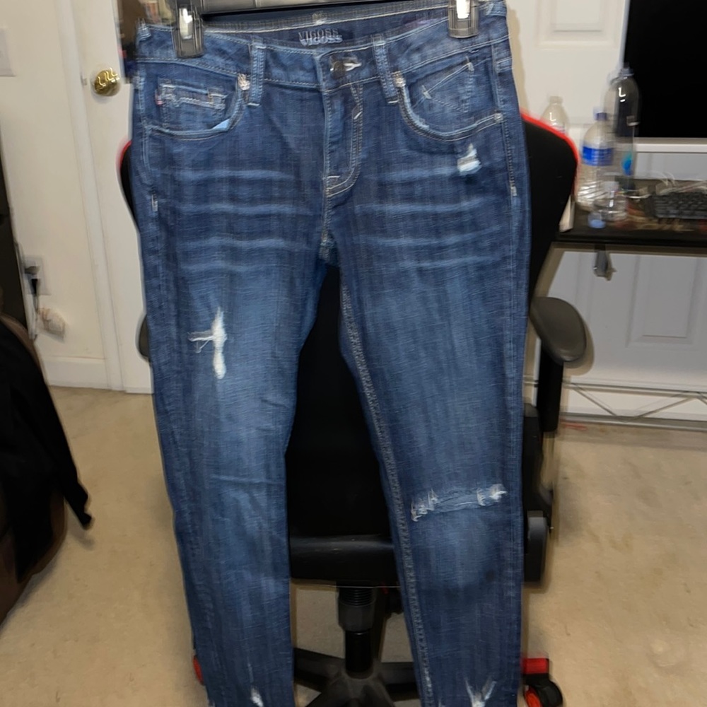 Vigoss jeans dark wash, size 25 waist/ 25 length